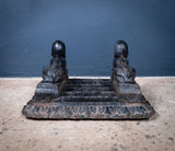 Cast Iron Egyptian Revival Sphinx Boot Scraper by Archibald Kenrick & Sons, c.1820 - Harrington Antiques
