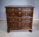 Charles II English Oak Chest Of Drawers, c.1680. - Harrington Antiques