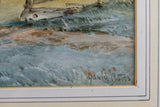 David Bates (1840-1921) - Figures In A Hayfield With Storm Gathering. Watercolour. - Harrington Antiques
