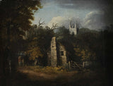 Early 19th Century Oil of Weston Church, Bath, In The Manner Of Thomas Gainsborough, by Norwich School Artist.. - Harrington Antiques