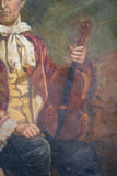 Early 19th Century Portrait Of A Violinist - Oil On Canvas, English School. - Harrington Antiques