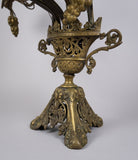 Early 20th Century French Nine Branch Church Harvest Candelabra. - Harrington Antiques