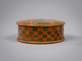 Early 20th Century Harlequin Painted Treen Snuff Box. - Harrington Antiques