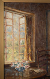 Early 20th Century Interior Scene, signed 'G. Macdonald'. Oil on Canvas. - Harrington Antiques
