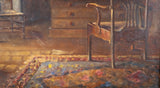 Early 20th Century Interior Scene, signed 'G. Macdonald'. Oil on Canvas. - Harrington Antiques