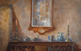Early 20th Century Interior Scene, signed 'G. Macdonald'. Oil on Canvas. - Harrington Antiques