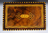 Fine 19th Century Inlaid Walnut Jewellery Box - Harrington Antiques