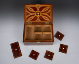 Fine 19th Century Inlaid Walnut Jewellery Box - Harrington Antiques