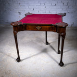 Fine George II Chippendale Period Mahogany Ball & Claw Card Table, c.1750. - Harrington Antiques