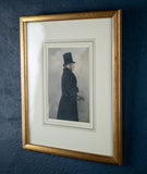 Fine Portrait Of A Victorian Gentleman - Watercolour & Pencil. Signed. - Harrington Antiques