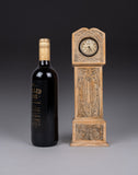 Folk Art Carved Grandfather Clock Pocket Watch Holder - Harrington Antiques