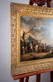 Follower Of Philips Wouwerman (1619-1668) - A Military Camp - 18th Century, Oil On Canvas. - Harrington Antiques