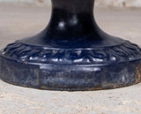 French Alfred Corneau Blue Enamel Cast Iron Urn With Griffin Handles - Harrington Antiques