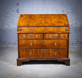 George I Walnut & Featherbanded Bureau, c.1720 - Harrington Antiques