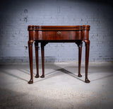 George II Mahogany Triple Top Games & Tea Table, c.1750. - Harrington Antiques