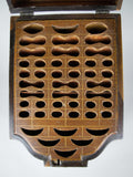 George III Flame Mahogany Cross-Banded Cutlery Box with Original Interior. - Harrington Antiques