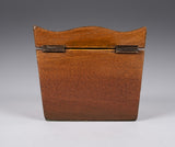 George III Mahogany Serpentine Top Tea Caddy, c.1790 - Harrington Antiques