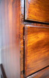 George III Mahogany Tallboy / Chest On Chest With Brushing Slide - Harrington Antiques