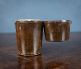 Georgian Irish Pewter & Treen Campaign Shaving Box - Harrington Antiques