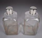 Georgian Sterling Silver Decanter & Glass Set by Joseph Angell I, 1827. - Harrington Antiques