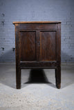 Large 18th Century Queen Anne Four Panel Chest / Coffer - Dated 1702. - Harrington Antiques