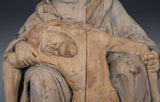 Large 19th Century Bohemian Carved Lime Figure Of The Pieta - Harrington Antiques