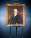 Large 19th Century Portrait Of A Gentleman - English School. Oil On Canvas. - Harrington Antiques