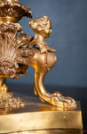 Large Pair Of Gilded Neoclassical Style 7-Branch Candelabra - Harrington Antiques
