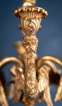 Large Pair Of Gilded Neoclassical Style 7-Branch Candelabra - Harrington Antiques
