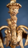 Large Pair Of Gilded Neoclassical Style 7-Branch Candelabra - Harrington Antiques