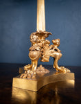 Large Pair Of Gilded Neoclassical Style 7-Branch Candelabra - Harrington Antiques