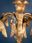 Large Pair Of Gilded Neoclassical Style 7-Branch Candelabra - Harrington Antiques