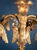 Large Pair Of Gilded Neoclassical Style 7-Branch Candelabra - Harrington Antiques