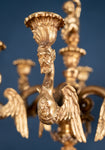 Large Pair Of Gilded Neoclassical Style 7-Branch Candelabra - Harrington Antiques