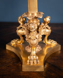 Large Pair Of Gilded Neoclassical Style 7-Branch Candelabra - Harrington Antiques