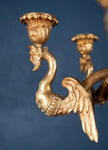 Large Pair Of Gilded Neoclassical Style 7-Branch Candelabra - Harrington Antiques