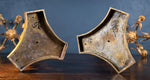 Large Pair Of Gilded Neoclassical Style 7-Branch Candelabra - Harrington Antiques