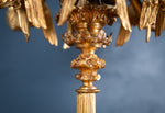 Large Pair Of Gilded Neoclassical Style 7-Branch Candelabra - Harrington Antiques