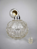 Large Sterling Silver & Cut Glass Scent Bottle by William Hutton & Sons, Birmingham, 1902. - Harrington Antiques