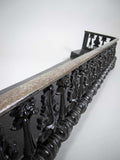 Large Victorian Cast Iron Fire Kerb With Pierced Foliate Design. - Harrington Antiques
