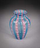 Mid-Century Venetian Ribbon Glass Vase - Harrington Antiques