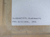 Miniature Watercolour 'Duddington, Northants' by Fay Howison - Framed. - Harrington Antiques
