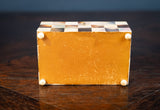 Mother of Pearl & Abalone Chequered Trinket Box, c.1910 - Harrington Antiques