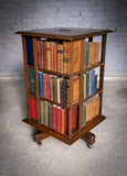 Oak Revolving Bookcase Made From Nelson's Flagship 'Foudroyant', by Goodall, Lamb & Heighway. - Harrington Antiques
