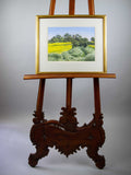 'Ousden Church, Nr Bury St Edmunds', Suffolk Watercolour by Michael Petttersson. - Harrington Antiques
