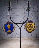 Pair 19thC Stained Glass Church Panels From St. Dunstan & St. Catherine's Church, Feltham, London. - Harrington Antiques