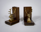 Pair of 19th Century Bronze Stag Bookends - Harrington Antiques