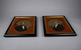 Pair Of 19th Century Portraits - Husband & Wife. English School. - Harrington Antiques