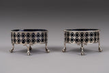 Pair Of George III Sterling Silver Salts by Edward Lowe, London, 1770. - Harrington Antiques