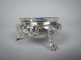 Pair of Large Silver Salt Cellars by Robert Harper, London, 1865. In Original Case. - Harrington Antiques